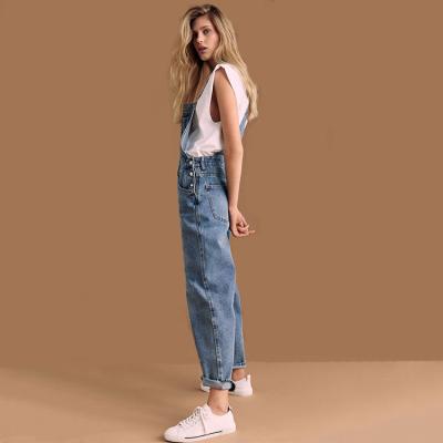 China Breathable Hot Fashion Style Summer Ladies Generous Denim Jumpsuits for sale