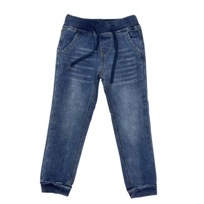 China 2021 spring new and lovely kids jeans breathable casual elasticize waist leg jeans for sale