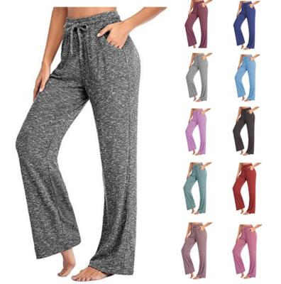 China Anti-Static Hot Style Women's Yoga Pants And Casual Pants Wide-Leg Home Pants for sale