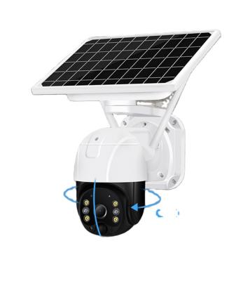 China Solar Battery Security WiFi Camera CCTV Wireless IP Camera 4G Sim Card Human Motion Tracking Outdoor Mini PTZ Video Surveillance CCTV Set for sale