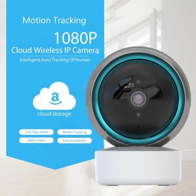 China Alexa CCTV Auto Tracking Security Camera Google Home Surveillance Wifi TUYA Siren Cloud 1080P PTZ Camera Built-in Smart Indoor IP Camera for sale