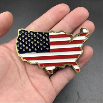 China Shape Custom US Flag Enamel Souvenir Fridge Magnets for sale