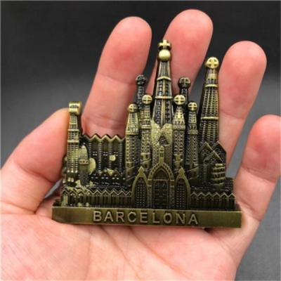 China Tourist People Spain Barcelona Souvenir Fridge Magnet for sale