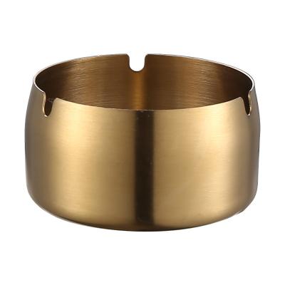 China Custom Ash Tray Metal Ashtray Stainless Steel Cigar Smoking Ashtray Different Size Metal Ashtray for sale