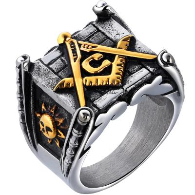 China Newest Design Gold Ring Masonic Religious Jewelry Freemason Cheap Masonic Rings for sale