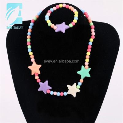 China Bracelet and necklace set each special 2017 children's charm children's necklace fancy children's jewelry set for sale