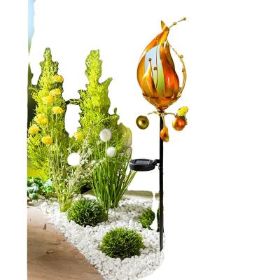 China Garden FLAME STAKE SOLAR GARDEN LAMP DECORATION LIGHT BEAUTY BELLE for sale