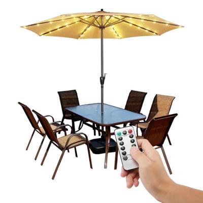 China Garden 104 LED Patio Umbrella LED Light Battery Power OUTDOOR for sale