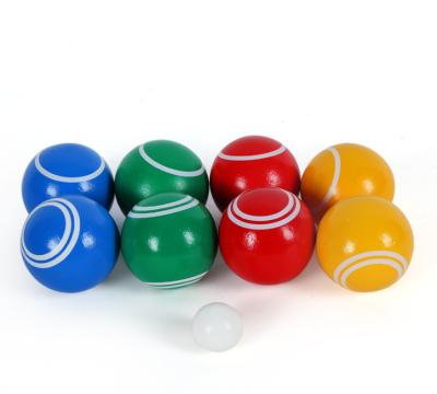 China Environmental Sports Bocce Ball Set 8 All Weather Bocce Balls Beach Backyard Lawn Or Outdoor Party Game for sale