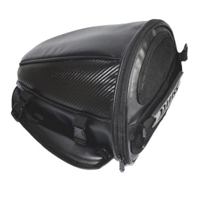 China Thick Curb Luggage Tail Bag Motorcycle Rear Seat Mesh Fit Sponge Waterproof Fuel Tank Rider Helmet Bag for sale