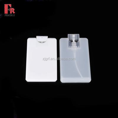 China 20ml Square Cosmetic Credit Card Shaped Portable Pocket Perfume Spray Bottle for sale