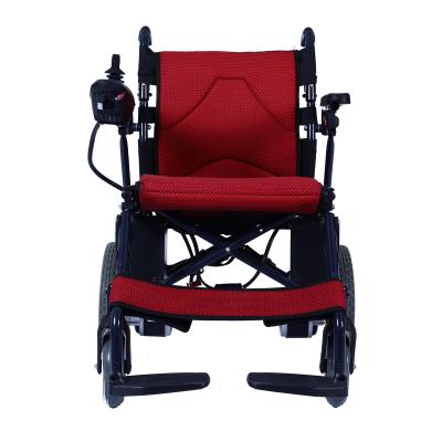 China Foldable Portable-saving Electric Wheelchair Steel Powerchair for sale