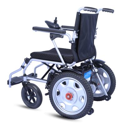 China Foldable Electric Power Wheelchair Portable Steel Power Wheelchair Lightweight Power Wheelchairs for sale