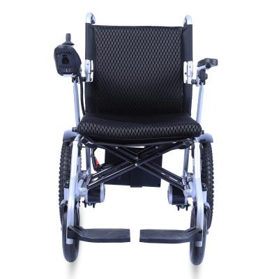 China Price Electric Wheelchair Folding Folding Power Wheelchair Portable Steel Wheelchair for sale