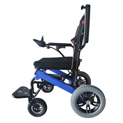 China Rehabilitation Therapy Supplies Battery Electric Wheelchair Foldable Motorized Power Wheelchair With Alu Wheels For Handicapped for sale