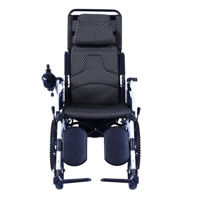 China Electric Power Electric Power Wheelchair Adjustable Hot Selling Folding Wheelchair With Removable Acid Battery for sale