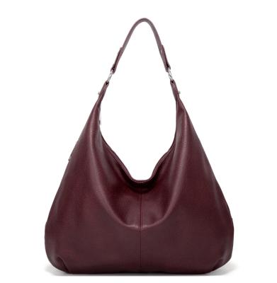 China Fasion Soft Leather Handbags For Women Large Capacity Shoulder Tote Bags Purse Brown Shopping Elegant Cross - Body Bucket Bags Wallet for sale