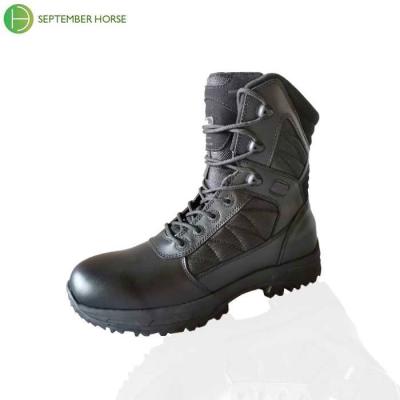 China OEM Security Guard Defense Military Assault Leather Tactical Boots for sale