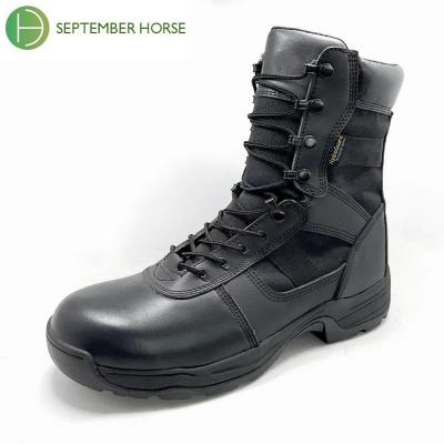 China Full Grain Customer Logo Wholesale Jogger Army Tactical Waterproof Army Leather Military Boots for sale