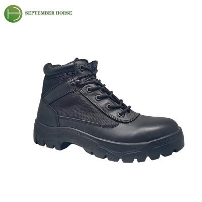 China New Style Genuine Leather Boots Full Grain Leather Men's Warm Military Combat Training Boots for sale