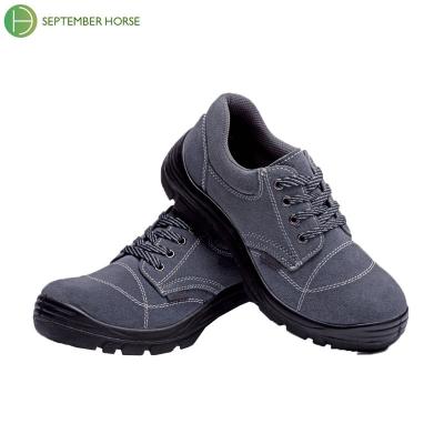 China Durable/Anti-Slip/Anti-Impact Cow Suede Safety Shoes Leather Safety Shoes Men Work Boots for sale