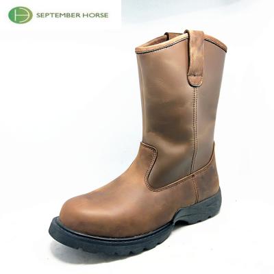 China Steel Toe Leather Wellington Safety Work Boot for sale