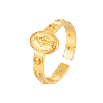 China RHR0265 Ethnic Factory Direct 2022 Ring Dubai Jewelry Resizable Size 18k Gold Plated Rings Gift Birthday for sale