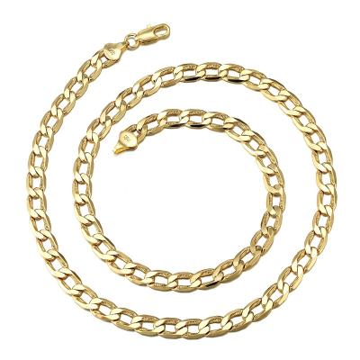 China 2021 CLASSIQUE 18-24 Inches Fashion Italy Gold Real Gold Plated Necklace Chain Necklace Party Gift for sale