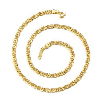 China CLASSIC 2021 Fashion Jewelry Wholesale Men's Dubai Italy Gold 18-24 Inches Party Gift Hip Hop Necklace Gold Plated for sale