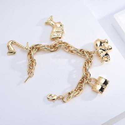 China RHHC0565 Trendy Fashion Jewelry Bangle Wholesale 18K Gold Plated Dubai Jewelry For Women Gift Party for sale