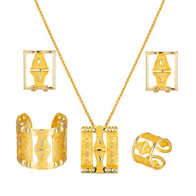 China New Fashion RHBW6284 Trendy Jewelry Listing Women Gold Plated Set High Quality African Jewelry Party Gift Jewelry for sale