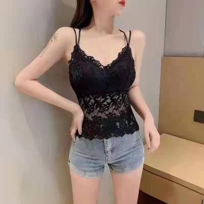 China YJC2018 Custom high quality daily used lace women bra Fitness Underwear Floral Lace Push Up Wireless Hollow Out Fashion Bra for sale