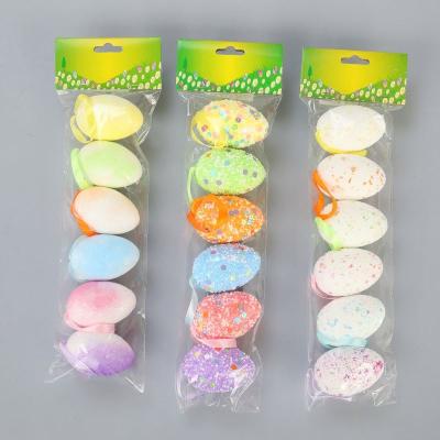 China Beautiful Colorful Custom Design Easter Eggs Halloween Decorations Party Accessories Hanging Eggs Illustration for sale