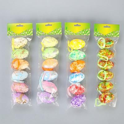 China Beautiful Colorful Attractive Art Festival Colored Mini Eggs Easter Style Easter Egg Decorations for sale