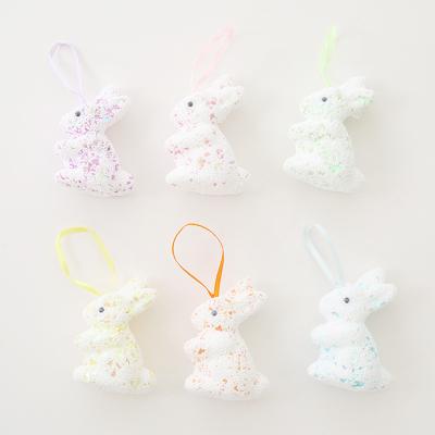 China Lovely Best Selling Colorful Easter Egg Foam Ornament Bunny Rabbit Ornaments Home Decorations for sale