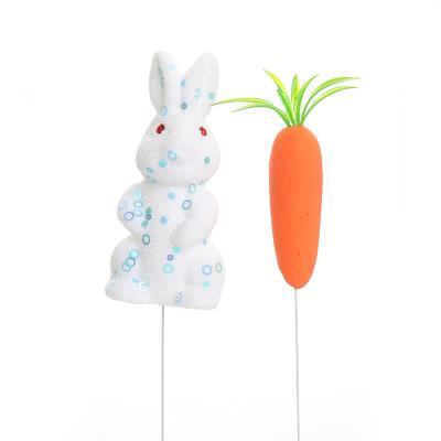 China Lovely Colorful Cute Foam Rabbit Toys For Kid Gift Radish Rabbit Ornaments Home Decorations for sale