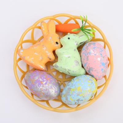 China Lovely Colorful Hot Product Realistic Rabbit Toy Ornaments Home Decorations Radish Rabbit Egg for sale