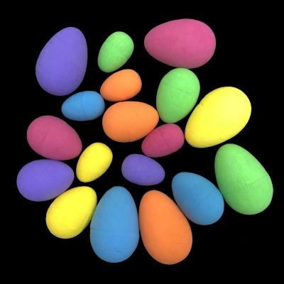 China Expandable Polystyrene Easter Supplies Decoration Party Multi-Specification Stage Foam Simulation Multi Style Colorful Bird Eggs Dipped Egg Eggs for sale