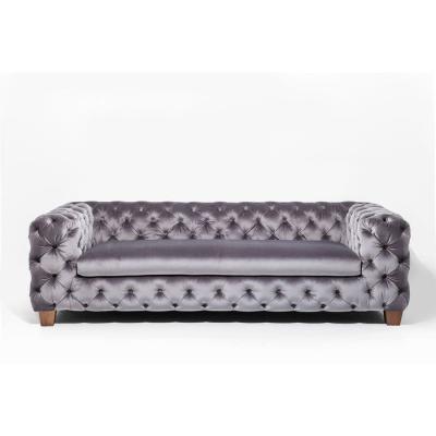 China Event weedding long back wooden sofa button tufted sofa with nice cushion event armrest sofa furniture for sale