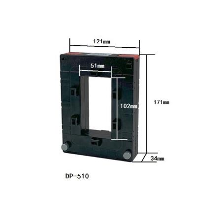 China DP510 Current Adjusted Split Core Current Transformers Flange-on With 5A Output Single Toroidal Surface Open Type for sale