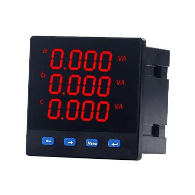 China Three Phase Digital Pulse Digital Display Meter Electricity Voltage Multi-Function Monitoring Power Instrument Single Phase TMM for sale