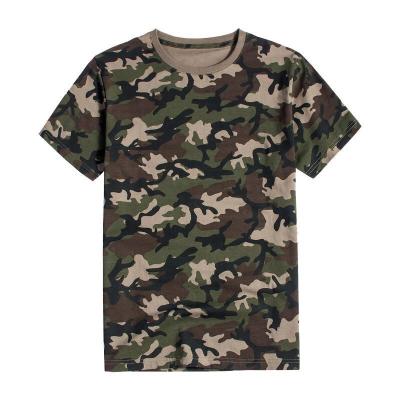 China Factory Cheap Price 100% Custom Camouflage T-shirt Cotton Camouflage Army High Quality Custom Printing T-Shirts Anti-Shrink for sale