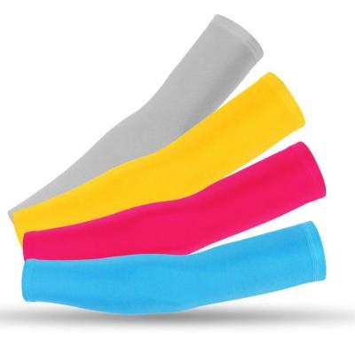 China Hot Selling Anti-UV Solid Color Empty Arm Sleeves Quick Dry Fit Wear Sportswear Recycling Armleeves Wholesale for sale