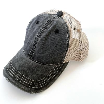 China COMMON 5 Panel High Quality Simple Blank Baseball Cap With Mesh Custom Made Trucker Hats for sale