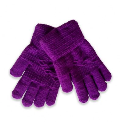 China Best Selling Simple Cheap Fashion Polyester Soft Winter Knitted Gloves With Reasonable Price for sale