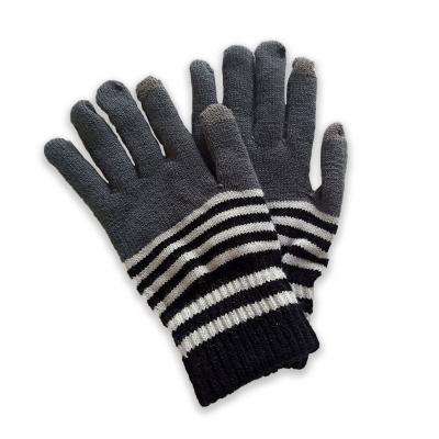 China Lady Girl Woman Winter Simple Wholesale High Quality Acrylic Jacquard New Arrival Warm Knitted Gloves for sale