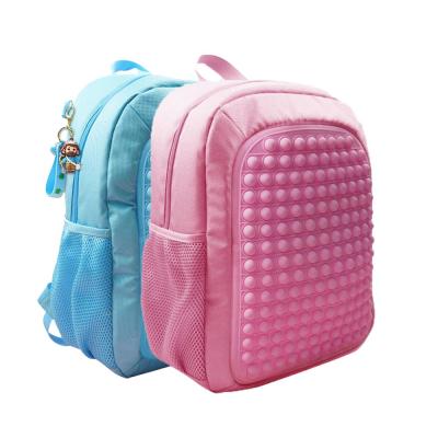 China Other Kindergarten Toy Knapsack Simple Push Bubble Simple In Running Students Shoulder Bag Busy Person Press Kids School Sensory Backpack for sale