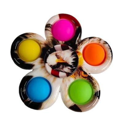 China Effort Release Funny Toy New Push Bubble Spinner Customize Popsit Finger Spinner Spinner Toys Jumping Spinner Spinner Toys for sale