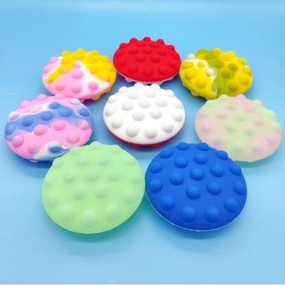 China Relaxation Amazon New Arrival Silicone Stir Toy Balls Puzzle Pu Stress Ball Push Bubbles 3d Anti-stress Ball for sale