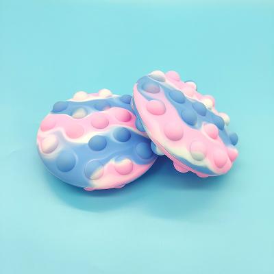 China New Silicone 3d Relaxation Squeeze Toy Hot Sale Bubble Anti Effort Push Button Push Button Funny Push Ball for sale